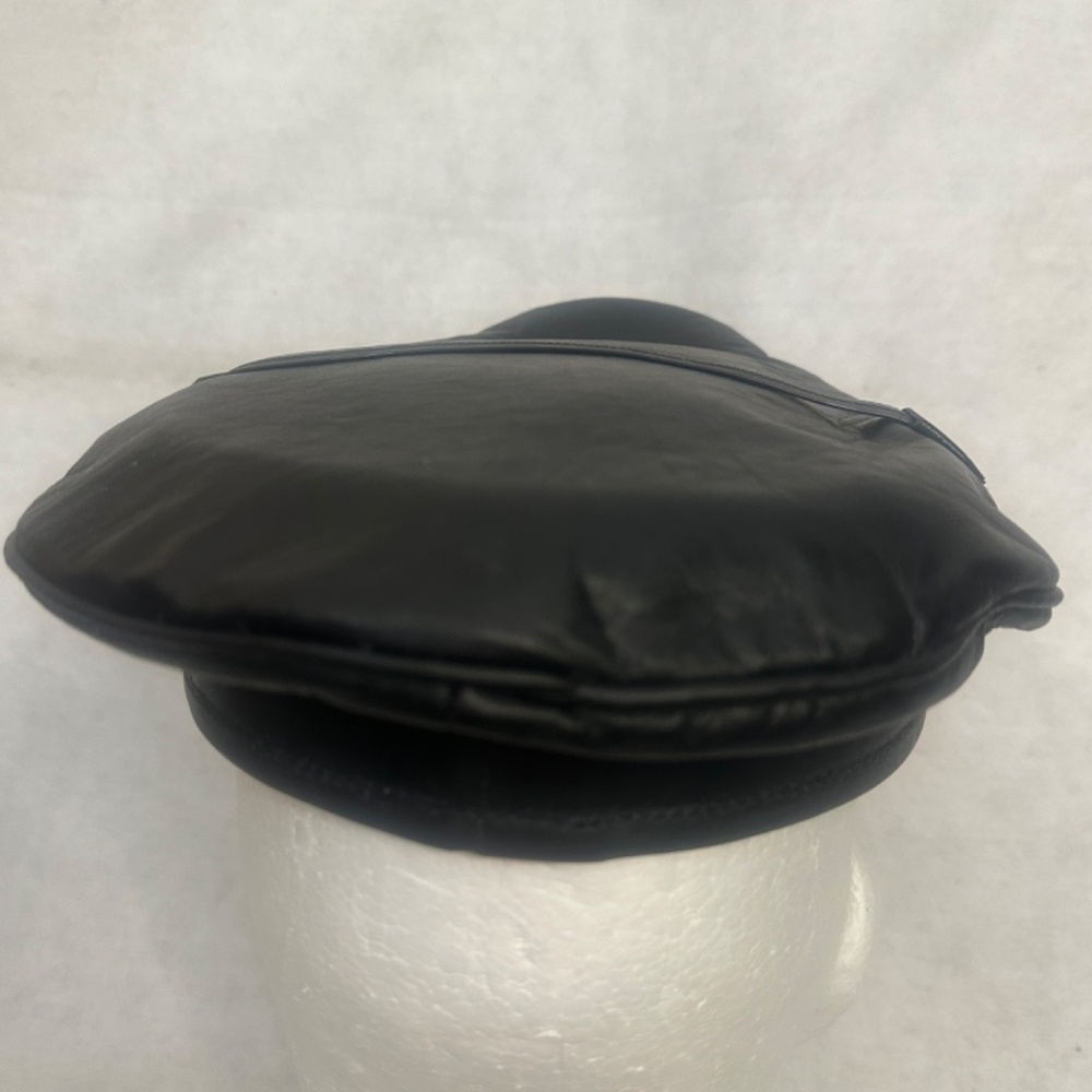 Leathermasters Muir Cap Size 7 Handmade leather with mylar brim Gently worn - Picture 6 of 8